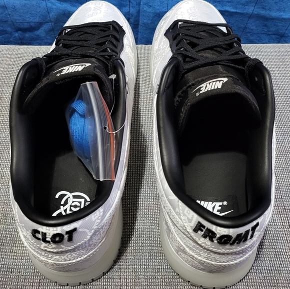Nike Dunk Low x CLOT x Fragment Design 20th Anniversary Men’s Size 15 NEW DS - Picture 6 of 11